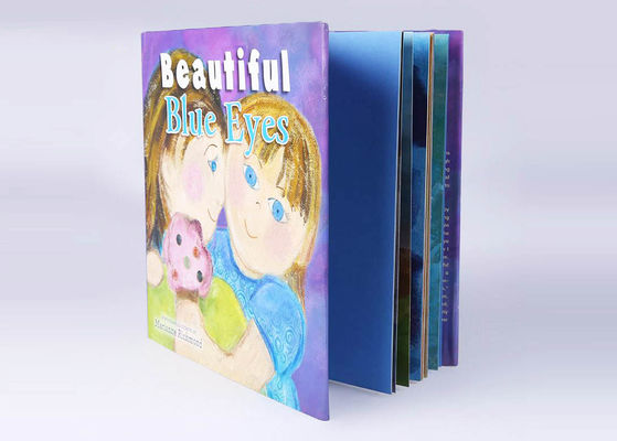 Coloful Masal Ciltli Çocuk Kitapları Plastik Toz Ceketli Kaplamalı Kağıt