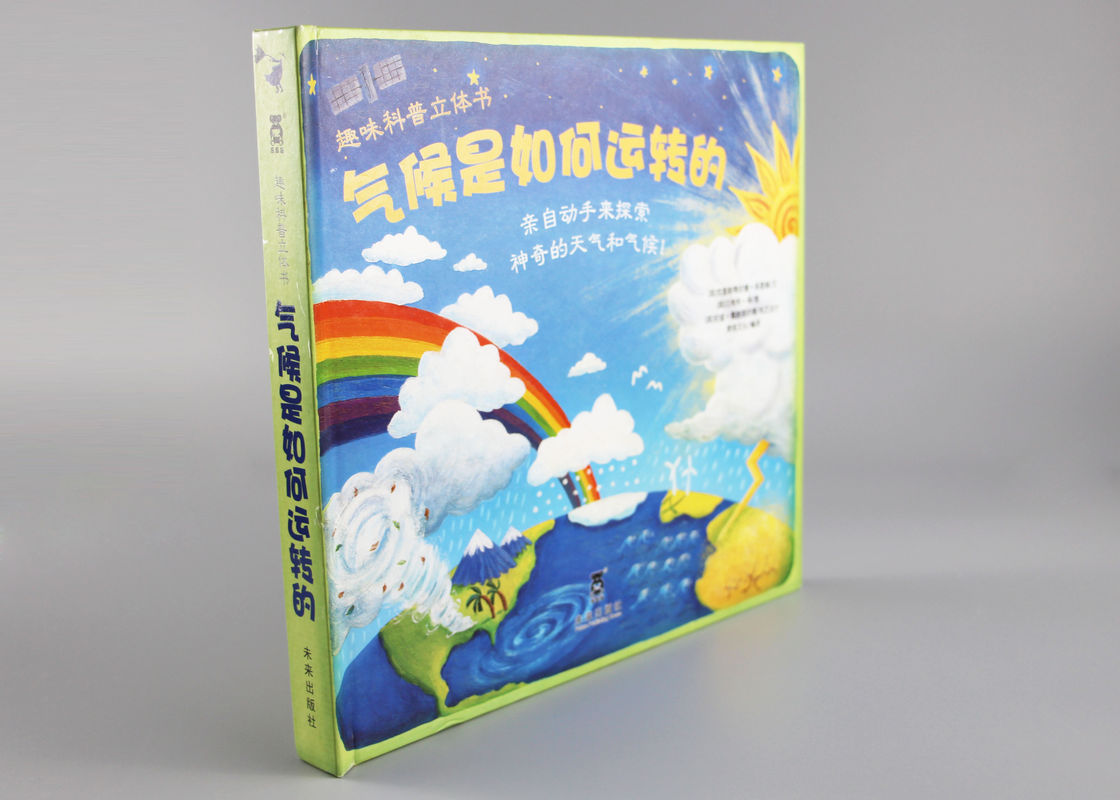 Spot UV Eğitim Pop Up Kitaplar, Toddlers Karikatür Klasik Pop Up Kitaplar