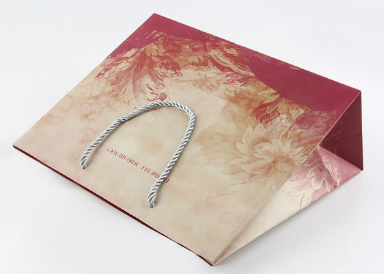 PP Kolları ile Mat Lamine Pretty Hediye Paketleme Çanta 250GSM Sanat Kağıdı